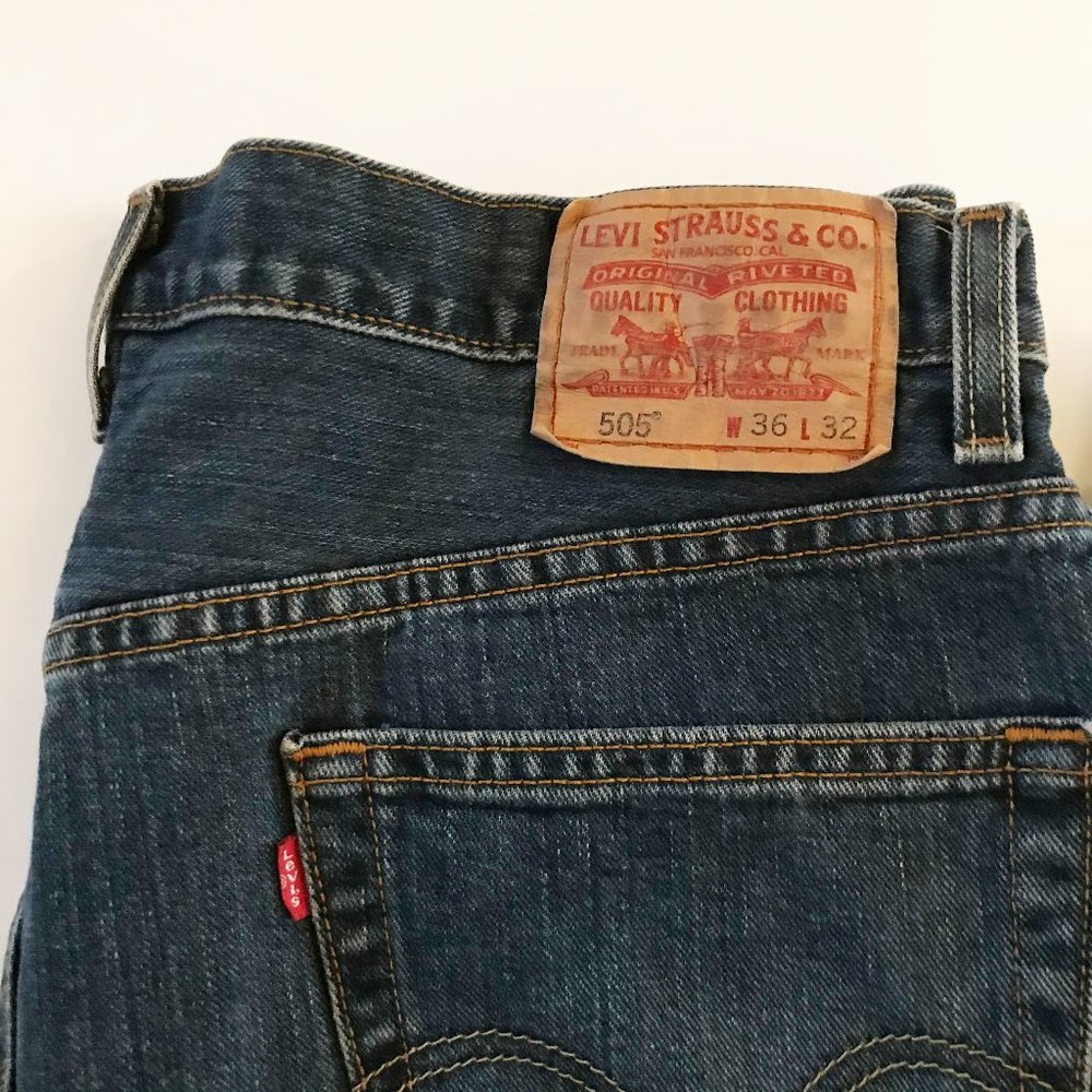 Levi's 505 Regular Fit - 36x32 - Dark Blue